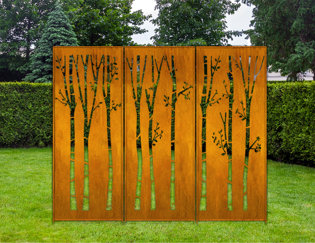 Outdoor Metal Privacy Fence Panels (60” & 72”) – Heavy-Duty Steel for Backyard & Patio